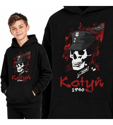 BLUZA DZIECIĘCA Z KAPTUREM PATRIOTYCZNA  KATYŃ